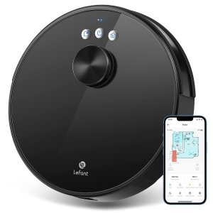 promo Lefant Aspirateur Robot Navigation LDS, 3200Pa Aspiration, Cartographie Multi-étage, 150min d'Autonomie, Robot Aspirateur Connecté Alexa/APP/WiFi, Idéal pour Poils d'animaux Tapis Sols Durs, LS1 Pro