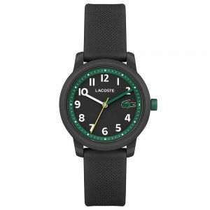 promo Lacoste Montre Analogique à Quartz pour Enfants avec Bracelet en Silicone Noir - 2030042