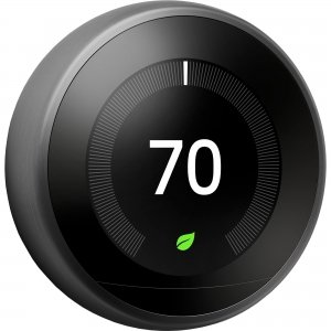 promo Google Thermostat Nest Learning de 3e génération, noir - Thermostat intelligent - Un moyen plus efficace d'économiser de l'énergie, noir