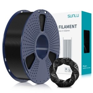 promo SUNLU Filament PLA+ 1,75 mm, filament PLA Plus pour imprimante 3D, plus résistant, Neatly Wound, 1 kg de filament PLA+ pour impression 3D, précision dimensionnelle +/- 0,02 mm, noir