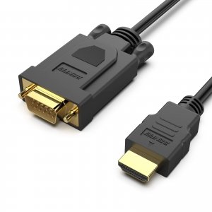 promo BENFEI Câble HDMI vers VGA 1,8M, unidirectionnel HDMI (Source) vers VGA (Moniteur) mâle vers mâle, Compatible pour HDMI Ordinateur, Ordinateur Portable, VGA Moniteur, projecteur, Roku, Xbox et Plus