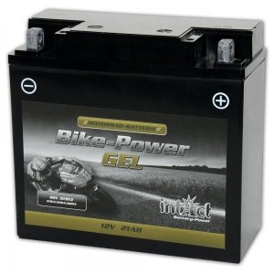 promo intAct - BATTERIE MOTOCYCLE GEL | Batterie offrant +30% de puissance de démarrage Pour moto, quad, etc. | GEL51913, batterie 12V, 21 AH (c20), 300 A (EN) | Dim : 185x80x170mm