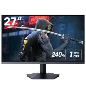 promo KOORUI Écran PC Gaming 27 Pouces 240 Hz, 1 ms, FHD (1920 x 1080), DCI-P3 90%, Adaptive Sync, Inclinaison réglable, HDMI, DP, Noir