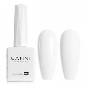 promo CANNI Vernis à Ongles UV Gel Semi Permanent Blanc White Gel Polish Nail Gel Soak off Vernis Manucure Naturel French Manicure