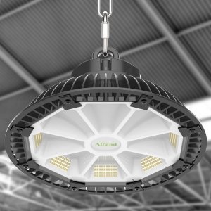 promo Airand LED UFO 150W Lampe LED Industrielle UFO 21000LM éclairage LED d'atelier IP65 Floodlight Blanc Froid Lampe de Haut Baie LED Projecteur Exterieur pour l’éclairage de Garage Usine Atelier Gymnase