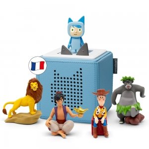 promo tonies Coffret Mes Premiers Héros Disney Bleu avec 1 Figurine Créatif, boîte à Histoire et Musique pour Enfant 3 à 7 Ans, conteur d'histoire Robuste & Facile à Utiliser avec 4 Figurines Disney