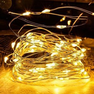 promo FREMON Guirlande Lumineuse, 50LEDs 8 Modes d'éclairage Guirlande LED, Imperméables LED Chambre pour Extérieur et Intérieur, Lumières pour Noël, Deco Chambre, Mariage, Arbre, Fête, Jardin (1Pièce 5M)