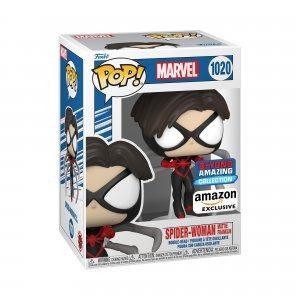 promo Funko Pop! Marvel: Year of The Spider - Spider-Woman - (Mattie) - Marvel Comics - Exclusivité Amazon - Figurine en Vinyle à Collectionner - Idée de Cadeau - Produits Officiels