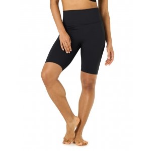 promo LAPASA Short de Sport & de Yoga Femme Legging Court Cycliste Fitness Gym Pilates Taille Haute Gainant Amincissant sans Poches L52A1 Noir XL