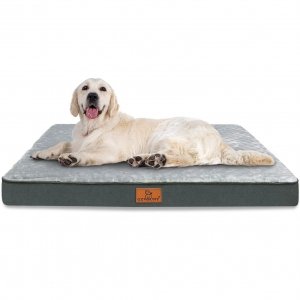 promo Gzvxuny Coussin Chien Dehoussable, Tapis pour Chien Grande Taille Orthopédique, Panier Chien avec Couche Imperméable, Lit pour Chien Lavable et Antidérapant, Matelas Chien Ultra Doux, L(90x60x8cm)