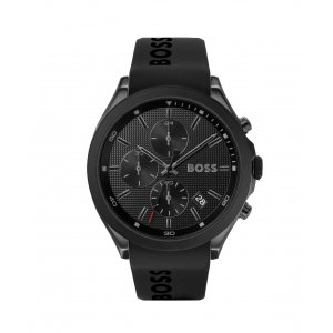 promo BOSS Montre Chronographe à Quartz pour homme avec Bracelet en silicone Noir - 1513720