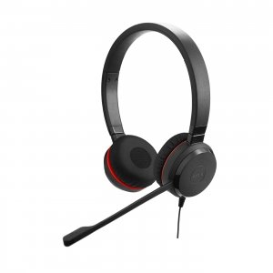 promo Jabra Evolve 30 MS Casque Stereo - Casque certifié Microsoft VoIP Softphone avec annulation passive du bruit - Câble USB avec contrôleur - Noir