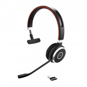 promo Jabra Evolve 65 SE - Micro-casque mono Bluetooth sans fil - Micro à réduction de bruit, autonomie prolongée - Certifié UC, fonctionne avec les principales plateformes (Zoom, Unify, etc.) - Noir