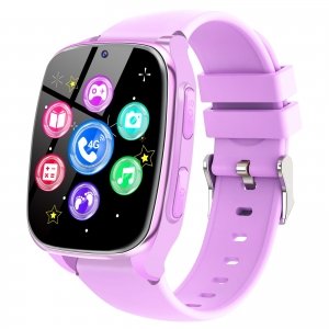 promo Ucani 4G Montre Connectée Enfant - Smartwatch Telephone Fille Garçon avec Appel SOS Jeux Podometre Appareil Photo Musique Reveil Livres Audio, Smart Watch Intelligente pour Enfants 3-12 Ans (Violet)