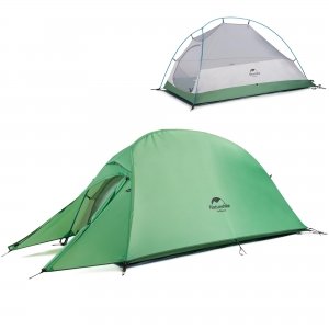 promo Naturehike Cloud-up 1 Tente de Dôme de Randonnée Ultra Légère pour 1 Personne Autoportante Imperméable pour Camping Outdoor Cyclisme Moto (210T Vert)