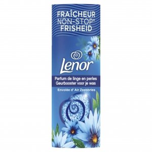 promo Lenor Parfum de Linge en Perles pour Lessive, 84 Lavages (165g x 6), Envolée D'Air, Fraîcheur Non-stop jusqu'à 12 Semaines de Stockage