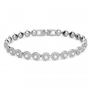 promo Swarovski Bracelet Angelic femme, cristaux blancs brillants et métal rhodié, taille M