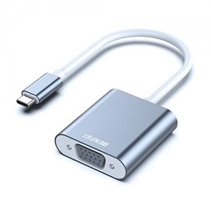 promo BENFEI Adaptateur USB C vers VGA, Thunderbolt 3/4 vers VGA Mâle vers Femelle, Compatible avec MacBook Pro/Air, iPhone 15 Plus Pro Max, Version en Aluminium