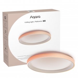 promo Aqara LED Plafonnier T1M avec Matter, Zigbee 3.0 HUB, RGB + IC avec Effets de Dégradé et 16 M de Couleurs, 40W 3450 lm, Blanc Réglable 2700-6500 K, Supporte HomeKit, Alexa, Google et IFTTT