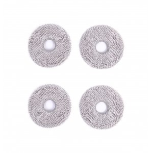 promo ECOVACS Lingettes de nettoyage lavables, pour DEEBOT X1 OMNI/X1e OMNI/X2 OMNI/X2 COMBO/X1 TURBO/T10 TURBO/ T20 OMNI, 4 pièces/boîte, accessoire d'origine, Blanc