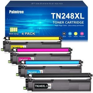 promo TN248XL TN248 Toner Compatible pour Brother TN 248XL TN-248XL TN-248CMYK TN 248 Brother HL-L3240cdw MFC-L3760cdw MFC-L3740CDWE DCP-L3560cdw DCP-L3520cdwe HL-L8240cdw MFC-L8340cdw (4-Pack, avec Puce)