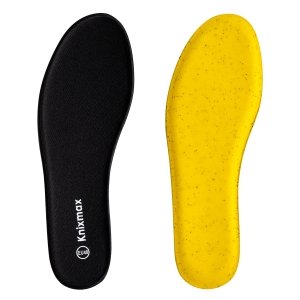 promo Knixmax Semelles Mémoire de Forme Confort, Semelles de Chaussures Femme de Homme, Absorption des Chocs et Un Amorti pour, Respirant M-Noir 43EU