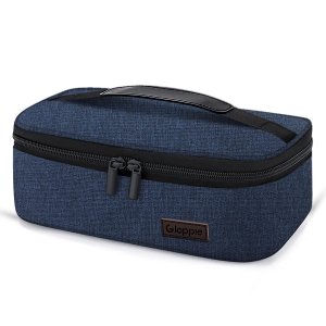 promo Gloppie Mini Sac Déjeuner Isotherme Petit Lunch Bag Sac à Lunch Portable pour Homme et Femme (Indigo Bleu)