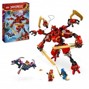 promo LEGO Ninjago Le Robot Grimpeur Ninja de Kai, Jouet d’Aventure pour Enfants, avec Figurine à Construire et 4 minifigurines, Idéal Cadeau d’Anniversaire pour Les Garçons et Les Filles dès 9 Ans 71812