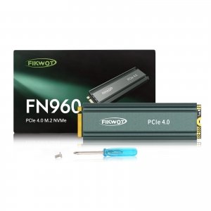 promo Fikwot FN960 4To M.2 2280 PCIe Gen4 x4 NVMe 1.4 Disque SSD Interne avec dissipateur Thermique - Vitesse jusqu'à 5000Mo/s, Cache SLC Dynamique, SSD Interne Compatible PS5