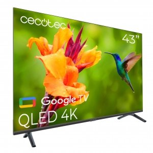 promo Cecotec Smart TV - TV QLED 43 Pouces Résolution 4K UHD - Série V4 VQU40043. Google TV, Dolby Vision&Atmos, VRR, HDMI 2.1, USB 3.0, HDR10, 16 Go ROM, Google Voice Assitant, Chromecast