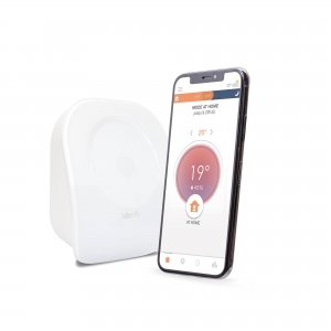 promo Somfy 1870775 - Thermostat Connecté Radio V2 | Sans fil | Pour Chauffage ou Chaudière Individuelle | Contact sec | Compatible Amazon Alexa, l'Assistant Google & TaHoma (switch)