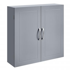 promo VASAGLE BBC320P36 Armoire Murale de Salle de Bain avec étagères réglables Gris Tourterelle 18 x 60 x 60 cm