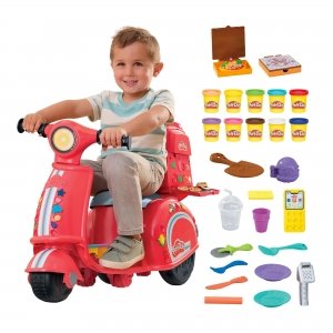 promo Play-Doh Mon Scooter à Pizzas, Jouets de Loisirs créatifs avec pâte à Modeler pour Enfants