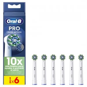 promo Oral-B Pro Cross Action Brossettes pour Brosse à dents électriques, Pack De 6 Unités