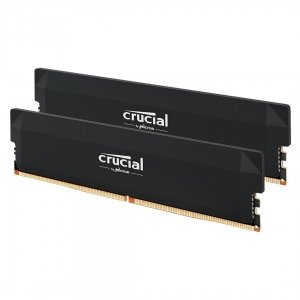 promo Crucial Pro RAM DDR5 32Go Kit (2x16Go) 6000MHz CL36, Mémoire Overclocking Gaming, Intel XMP 3.0 / AMD Expo, (PC) Mémoire RAM 32Go DDR5, Noir - CP2K16G60C36U5B