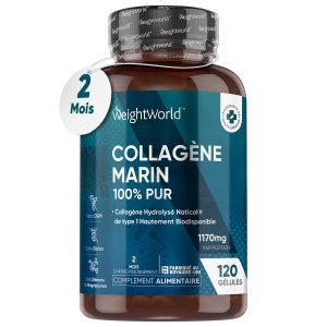 promo Collagène Marin Hydrolysé 100% Pur Type 1-1170mg 120 Gélules de Collagène Marin - Peptides de Collagène Hydrolysé NatiCol - Alternative Au Collagene Marin Poudre - Os, Articulations, Peau, Cheveux