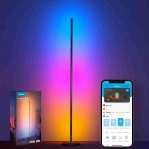 promo Govee RGBIC Lampadaire LED, WiFi Lampadaire sur Pied Fonctionne avec Alexa, Google Assistant, Musique Sync, 16 Millions Couleurs et 61 Modes de Scène, Lampe Moderne pour Salon, Chambre, Salle de Jeux