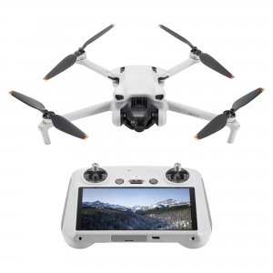 promo DJI Mini 3 (DJI RC) – Mini Drone Caméra Léger avec Nacelle Mécanique à 3 Axes, Vidéo 4K HDR, Temps de Vol de 38 Minutes, Transmission Vidéo jusqu’à 10 km, Prise de Vue Verticale, Retour Intégré, C0