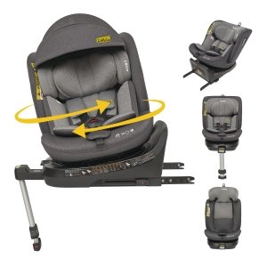 promo Jovikids Siège Auto Pivotant 360 ISOFIX ECE R129 pour bébé 40cm - 150cm Protections latérales，Noir