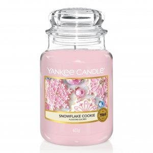 promo Yankee Candle bougie jarre parfumée - grande taille - Flocons sucrés - jusqu’à 150 heures de combustion