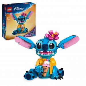 promo Lego Disney Stitch, Jouet de Construction pour Enfants, Set avec Cornet de Glace, Figurine à Construire, Idée Cadeau pour Les Filles et Garçons Dès 9 Ans Fans du Célèbre Film Lilo et Stitch 43249