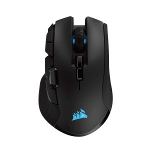 promo CORSAIR IRONCLAW RGB WIRELESS FPS/MOBA Souris de Jeu - 18 000 DPI - 10 Boutons Programmables - Conçue Pour Les Grandes Mains - Compatible iCUE - PC, Mac, PS5, PS4, Xbox - Noir