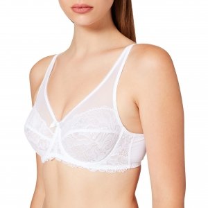 promo DIM Soutien-Gorge Femme avec Armatures Generous Essentiel x1, Blanc, 95C