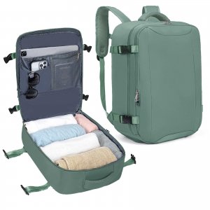 promo VMIKIV Bagage Cabine 45x36x20 pour Easyjet Sac à Dos Voyage Cabine Avion Femme 32L Bagage à Main sous Le Siège Imperméable pour Ordinateur Portable 15,6 Pouces,Valise Cabine