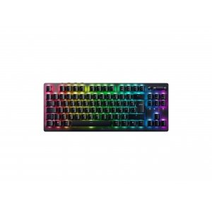 promo Razer DeathStalker V2 Pro Tenkeyless - Clavier optique de jeu sans fil à profil (commutateurs linéaires rouges, sans fil HyperSpeed, rouleau multifonction et bouton multimédia) FR | Noir