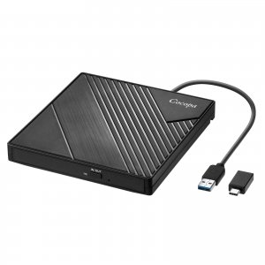 promo Cocopa Lecteur DVD Externe USB 3.0 Type C, Lecteur Graveur CD DVD Externe USB C Laptop Mac, Enregistreur Portable RW/ROM Transmission Rapide pour Windows 11/10/8/7, Mac OS, Apple, Linux, Laptop PC