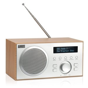 promo Radio Dab+ FM Bluetooth Bois Secteur - August MB420 Radio numérique Terrestre Dab Plus MP3 Lecteur clé USB, Digital et Analogique - HiFi Filaire Réveil Prise écouteur 3.5mm Ecran Design Scandinave