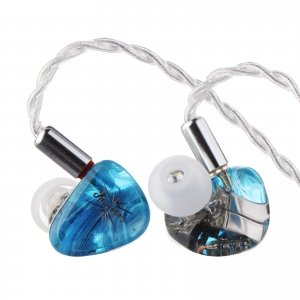 promo Linsoul Kiwi Ears Orchestra Lite Performance Custom 8BA Moniteur Intra-Auriculaire IEM, Câble Détachable en Cuivre OFC à 4 Fils, Plaque Frontale Artisanale pour Musicien Studio (Bleu, Orchestra Lite)