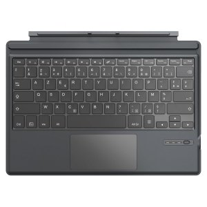 promo MoKo Clavier Français Compatible avec Microsoft Surface Pro 7 Plus/Pro 7/Pro 6/Pro 5/Pro 4/Pro 3, Clavier AZERTY Bluetooth avec Pivot Rotatif Fin, Batterie au Lithium Intégrée, Gris