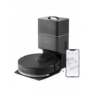 promo roborock Q5 Pro+ Aspirateur Robot AVCE Base, DuoRoller, Vidage Automatique, 5500Pa, 2.5L Sac à poussière, 180ml Réservoir, Robot Aspirateur sans Fil, Navigation LiDAR PreciSense, App/Alexa Noir